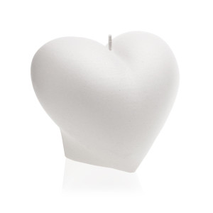 Świeca Heart Smooth White