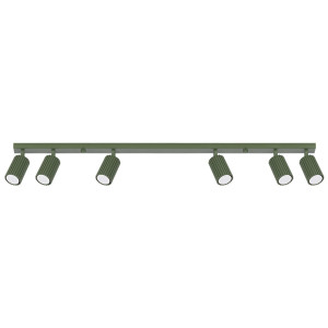 Plafon Karbon 16.5x6.5x117cm do sypialni salonu zielony oliwkowy