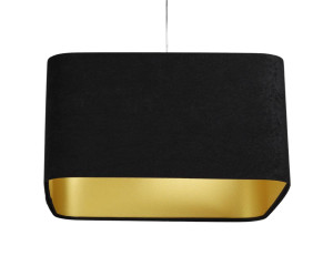 Lampa wisząca Kwadro  40cm czarna do salonu