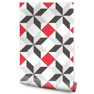 Tapeta Modernistyczna MOZAIKA Wzory Geometryczne 53x1000