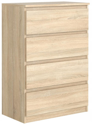 Komoda z 4 szufladami 102x70x39 cm dąb sonoma do salonu i sypialni