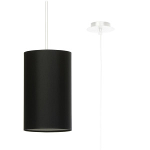 Żyrandol OTTO 15 125x15x15 cm czarna lampa sufitowa wisząca tuba E27 do salonu