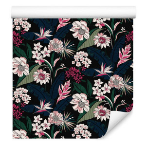 Tapeta tropikalne kwiaty vintage