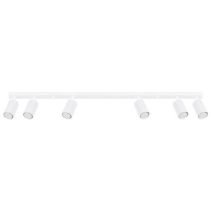 Plafon Karbon 16.5x6.5x117cm do sypialni salonu biały