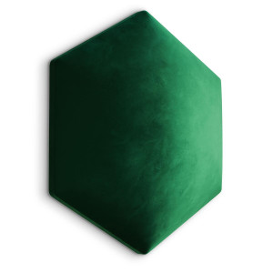 Panele tapicerowane 26x30 hexagon magic velvet butelkowa zieleń