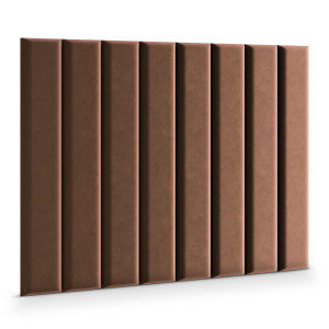 Panele tapicerowane  100x20 cm na ścianę magic velvet brązowy