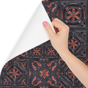 Tapeta ścienna do jadalni, imitacja płytek mozaika