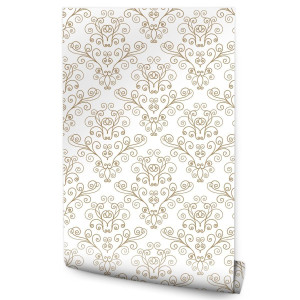 Tapeta w Rolce 10m Roślinny Wzór RETRO Ornamenty 53x1000