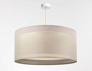Lampa wisząca DUO 50cm LEN LIGHT beżowa do salonu
