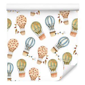 Tapeta do pokoju dziecka balony pojazdy maszyny