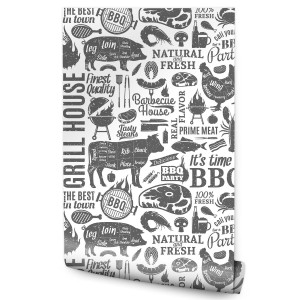 Tapeta grill barbeque mięso zwierzęta do kuchni
