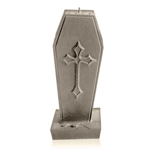 Świeca Coffin with Cross Brass