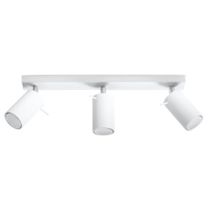 Plafon RING 3L biały 16x6x45cm nowoczesna lampa GU10 do salonu
