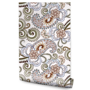 Tapeta Kolorowy Wzór PAISLEY Roślinne Ornamenty