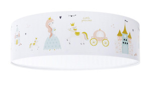 Plafon KSIĘŻNICZKA SWEET DREAMS 50cm biała do pokoju dziecka