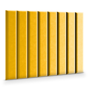 Panele tapicerowane 100x20 na ścianę magic velvet żółty