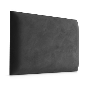 Panele tapicerowane 40x30 cm na ścianę prostokąt grafitowy