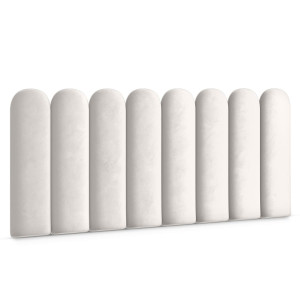 Panele tapicerowane 30x100 cm na ścianę płotek wezgłowie kremowy