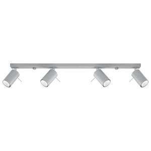 Plafon RING 4L szary 16x6x80cm nowoczesna lampa GU10 do salonu