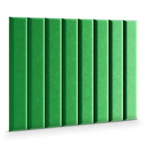 Panele tapicerowane  90x15 cm na ścianę magic velvet zielony