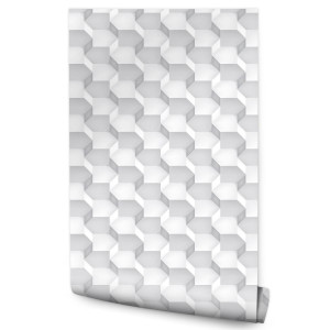 Tapeta Do Salonu Wzór GEOMETRYCZNY Efekt 3D Ozdoba 53x1000