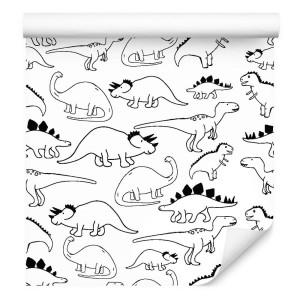 Tapeta ścienna z dinozaurami, do pokoju dziecka