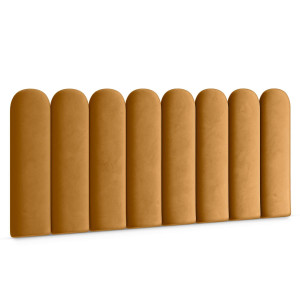 Panele tapicerowane 30x60 cm na ścianę płotek żółty