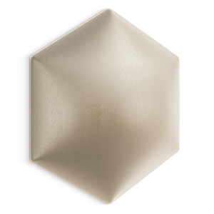 Panele tapicerowane  26x30 cm na ścianę hexagon kremowy