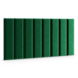 Panele tapicerowane 70x15 cm na ścianę magic velvet butelkowa zieleń