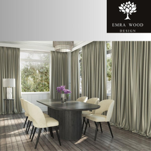 Krzesło DELUXE KR-5 46x82x45 cm do jadalni welurowe beżowy