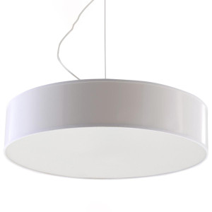 Lampa wisząca ARENA 45 biała 111x45x45cm nowoczesna E27 do salonu