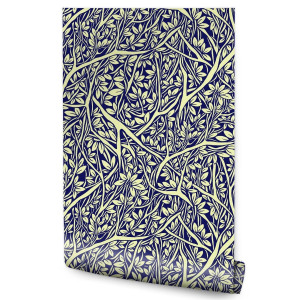 Tapeta W Rolce LIŚCIE Ornamenty Dekoracja Drzewa