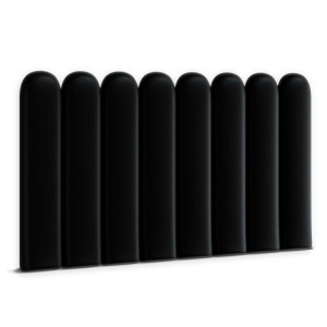 Panele tapicerowane  30x100 cm na ścianę płotek eko skóra czarny