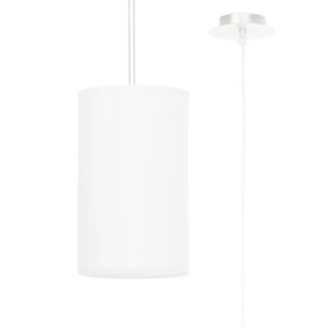 Żyrandol OTTO 15 125x15x15 cm biała lampa sufitowa wisząca tuba E27 do salonu