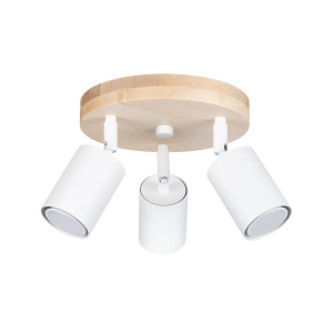 Plafon VERDO 3P biały 17x33x33cm nowoczesna lampa GU10 do salonu