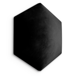 Panele tapicerowane 26x30 cm na ścianę hexagon czarny