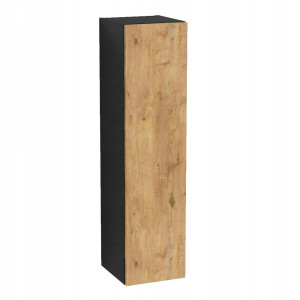 Szafka Pionowa 120 loft Czarny Mat Dąb Lancelot
