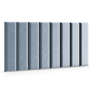 Panele tapicerowane 70x15 cm na ścianę magic velvet błękitny