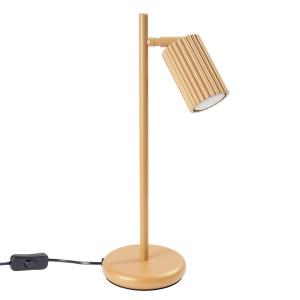 Lampa biurkowa Karbon 43x19.5x14.5cm do biura sypialni na stolik złoty