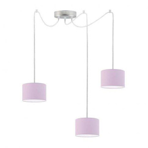 Lampa wisząca WAIKIKI W3 200x17,5x12 cm do kuchni regulowana z abażurami fioletowa