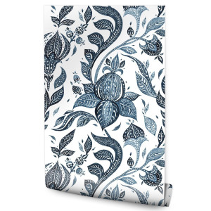 Tapeta Abstrakcyjne KWIATY Malowane Akwarelą Dekor 53x1000