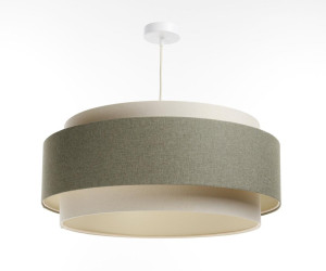 Lampa Doblo 60 cm do sypialni salonu wisząca kremowy