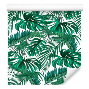 Tapeta, Liście Monstera, Efekt 3D, Dekoracja Nowoczesna, Do Sypialni