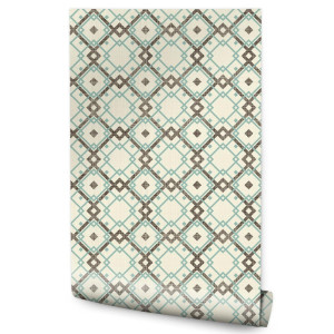 Tapeta Flizelinowa GEOMETRYCZNY WZÓR w Stylu Retro 53x1000