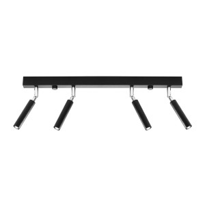 Plafon EYETECH 4 czarny 20x3x60cm nowoczesna lampa G9 do salonu