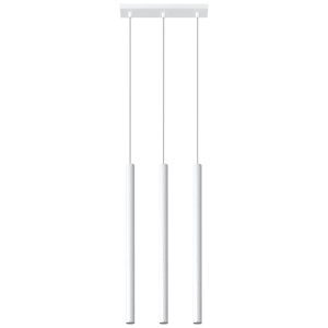 Lampa wisząca PASTELO 3 biała 90x5x30cm nowoczesna G9 do salonu