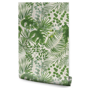 Tapeta W Rolce Egzotyczne LIŚCIE Palma Monstera 53x1000