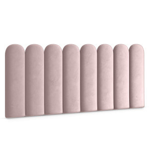 Panele tapicerowane 30x100 cm na ścianę płotek różowy