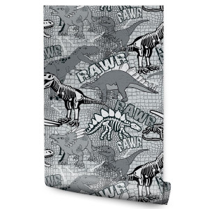 Tapeta Do Pokoju Młodzieżowego DINOZAURY Napisy