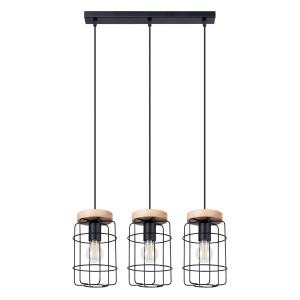 Lampa wisząca GOTTO 3L 115x15x60cm nowoczesna E27 do salonu